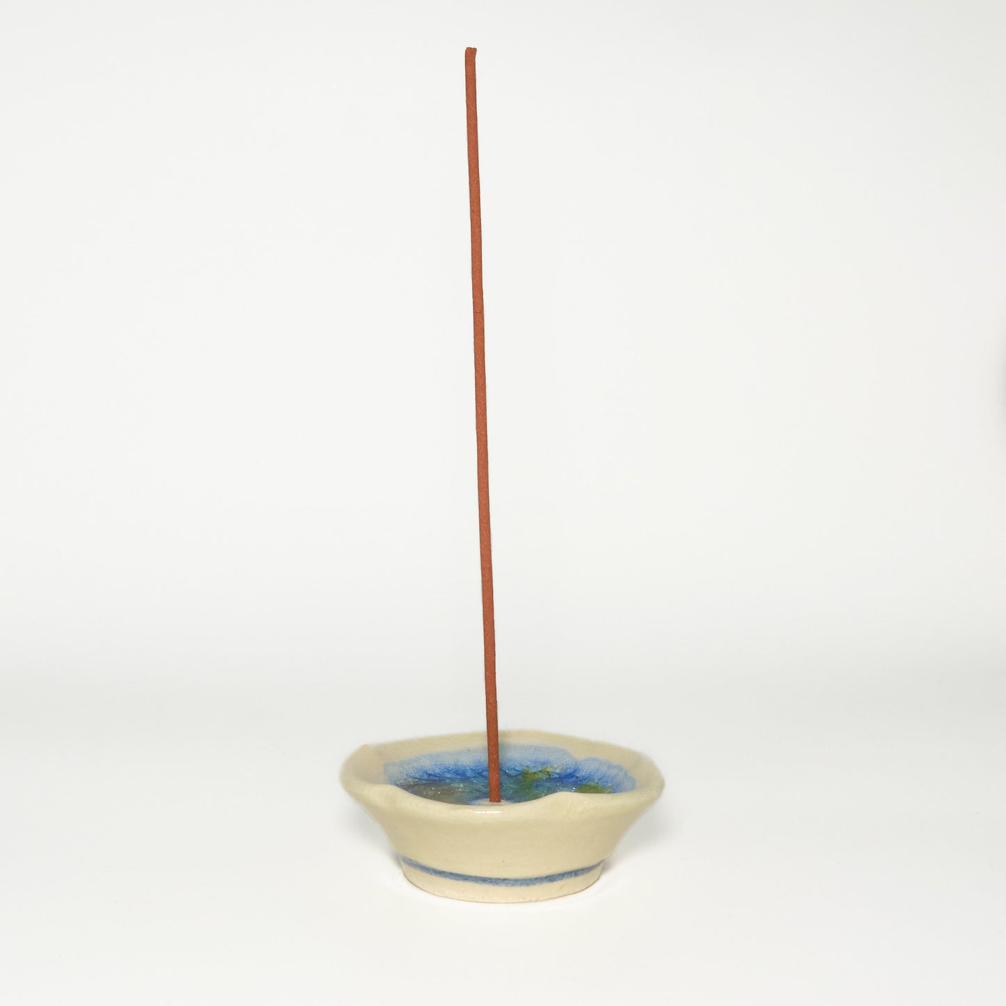 Clay and Glass Incense Burner